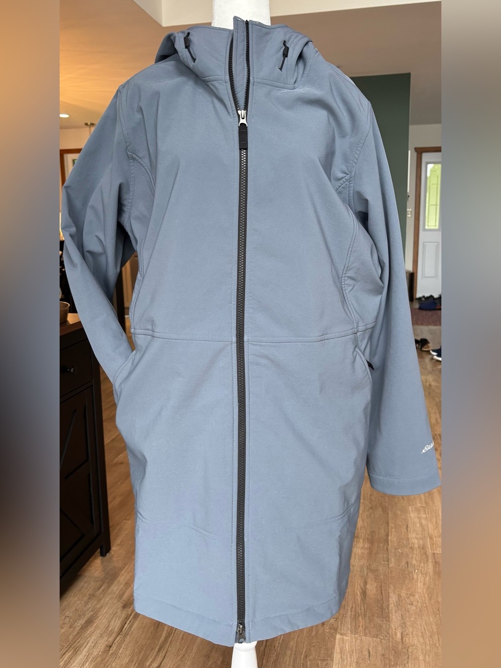 Eddie Bauer Women’s Blue Gray Soft shell Fall/Spring Jacket SZ 2X